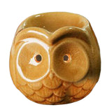 Maxbell Ceramic Owl Essential Oil Burner Tealight Holder Diffuser Furnace Wax Warmer Small Yellow