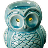 Maxbell Ceramic Owl Essential Oil Burner Tealight Holder Diffuser Furnace Wax Warmer Large Blue