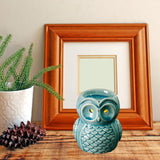 Maxbell Ceramic Owl Essential Oil Burner Tealight Holder Diffuser Furnace Wax Warmer Large Blue