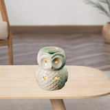 Maxbell Ceramic Owl Essential Oil Burner Tealight Holder Diffuser Furnace Wax Warmer Large White