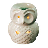 Maxbell Ceramic Owl Essential Oil Burner Tealight Holder Diffuser Furnace Wax Warmer Large White