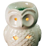 Maxbell Ceramic Owl Essential Oil Burner Tealight Holder Diffuser Furnace Wax Warmer Large White