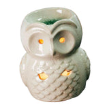 Maxbell Ceramic Owl Essential Oil Burner Tealight Holder Diffuser Furnace Wax Warmer Large White