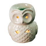 Maxbell Ceramic Owl Essential Oil Burner Tealight Holder Diffuser Furnace Wax Warmer Large White