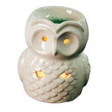 Maxbell Ceramic Owl Essential Oil Burner Tealight Holder Diffuser Furnace Wax Warmer Large White