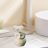 Maxbell Ceramic Owl Essential Oil Burner Tealight Holder Diffuser Furnace Wax Warmer Large White