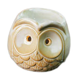 Maxbell Ceramic Owl Essential Oil Burner Tealight Holder Diffuser Furnace Wax Warmer Small White