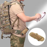 Maxbell Flashlight Pouch 360 Degree Rotatable LED Torch Holster for Hiking mud color