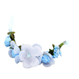 Maxbell Artificial Wrist Corsage Bracelet Bride Bridesmaid Wedding Party Decor Blue