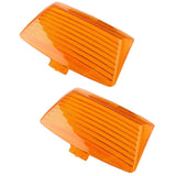 Maxbell 1 Pair Light Lens Cover Fender Tips Mud Guard for Harley Electra Glide Yellow