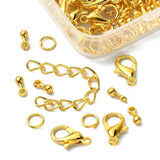 Maxbell 80x Jewelry Making DIY Accessories Removable for Bracelet Pendants Necklace Gold