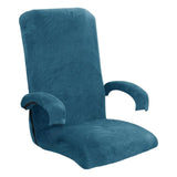 Maxbell Velvet Surface Swivel Computer Chair Cover Slipcover for Computer Chair blue