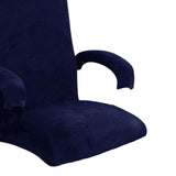 Maxbell Velvet Surface Swivel Computer Chair Cover Slipcover for Computer Chair navy blue