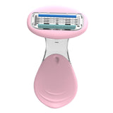 Maxbell Women Razor Non Slip Handle Shaving Razor Beauty Razor Portable Women Shaver Pink