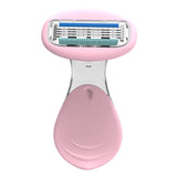 Maxbell Women Razor Non Slip Handle Shaving Razor Beauty Razor Portable Women Shaver Pink