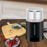 Maxbell Mini Electric Coffees Grinder 304 Stainless for Beans Spices Kitchen Black