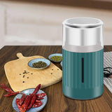 Maxbell Mini Electric Coffees Grinder 304 Stainless for Beans Spices Kitchen Green