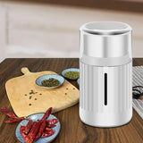 Maxbell Mini Electric Coffees Grinder 304 Stainless for Beans Spices Kitchen White