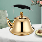 Maxbell 1L Whistling Kettle Picnic Tea Pot Teapot Kettle for Kitchen Golden