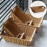 Maxbell Rattan Storage Basket Decorative Fruit Baskets for Bread Desk Bathroom