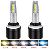 Maxbell 2 Pieces LED Lamp Bulbs Plug and Play Mini DC 12V Fits for Car Spare Parts 880