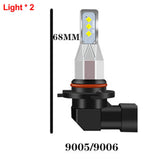 Maxbell 2 Pieces LED Lamp Bulbs Plug and Play Mini DC 12V Fits for Car Spare Parts 9006 HB4