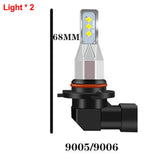 Maxbell 2 Pieces LED Lamp Bulbs Plug and Play Mini DC 12V Fits for Car Spare Parts 9005 HB3