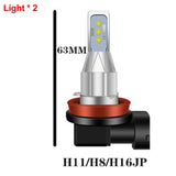 Maxbell 2 Pieces LED Lamp Bulbs Plug and Play Mini DC 12V Fits for Car Spare Parts H8 H11