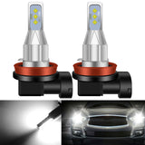 Maxbell 2 Pieces LED Lamp Bulbs Plug and Play Mini DC 12V Fits for Car Spare Parts H8 H11