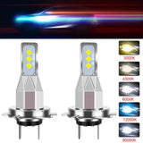 Maxbell 2 Pieces LED Lamp Bulbs Plug and Play Mini DC 12V Fits for Car Spare Parts H7