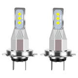 Maxbell 2 Pieces LED Lamp Bulbs Plug and Play Mini DC 12V Fits for Car Spare Parts H7