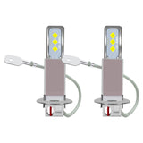 Maxbell 2 Pieces LED Lamp Bulbs Plug and Play Mini DC 12V Fits for Car Spare Parts H3