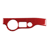 Maxbell Carbon Fiber Headlight Switch Panel Decoration Trim for Challenger 15-20 Red