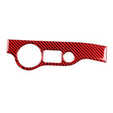 Maxbell Carbon Fiber Headlight Switch Panel Decoration Trim for Challenger 15-20 Red