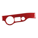 Maxbell Carbon Fiber Headlight Switch Panel Decoration Trim for Challenger 15-20 Red