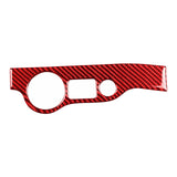 Maxbell Carbon Fiber Headlight Switch Panel Decoration Trim for Challenger 15-20 Red