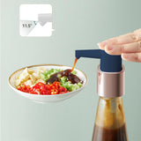 Maxbell Sauce Dispenser Pump with Hose Kitchen Gadgets for Olive Oil Blue Silver L