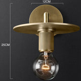 Maxbell Nordic Glass Ball Wall Lamp Sconce Gold Wall Lights Fixtures for Staircase D