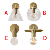 Maxbell Nordic Glass Ball Wall Lamp Sconce Gold Wall Lights Fixtures for Staircase A