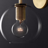 Maxbell Nordic Glass Ball Wall Lamp Sconce Gold Wall Lights Fixtures for Staircase B