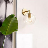 Maxbell Nordic Glass Ball Wall Lamp Sconce Gold Wall Lights Fixtures for Staircase B