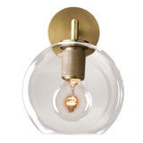 Maxbell Nordic Glass Ball Wall Lamp Sconce Gold Wall Lights Fixtures for Staircase B