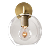 Maxbell Nordic Glass Ball Wall Lamp Sconce Gold Wall Lights Fixtures for Staircase B