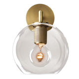 Maxbell Nordic Glass Ball Wall Lamp Sconce Gold Wall Lights Fixtures for Staircase B