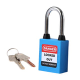 Maxbell Lockout Tagout Locks Safety Padlocksteel Shackle Lightweight Blue