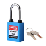 Maxbell Lockout Tagout Locks Safety Padlocksteel Shackle Lightweight Blue