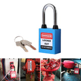 Maxbell Lockout Tagout Locks Safety Padlocksteel Shackle Lightweight Blue