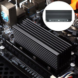 Maxbell Heat Sink Heatsink with Silicone Pad Cooling Cooler Radiator for M.2 2280 Black