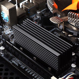Maxbell Heat Sink Heatsink with Silicone Pad Cooling Cooler Radiator for M.2 2280 Black
