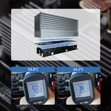 Maxbell Heat Sink Heatsink with Silicone Pad Cooling Cooler Radiator for M.2 2280 Black